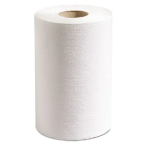 100% Recycled Hardwound Roll Paper Towels, 1-ply, 7.88" X 350 Ft, White, 12 Rolls/carton