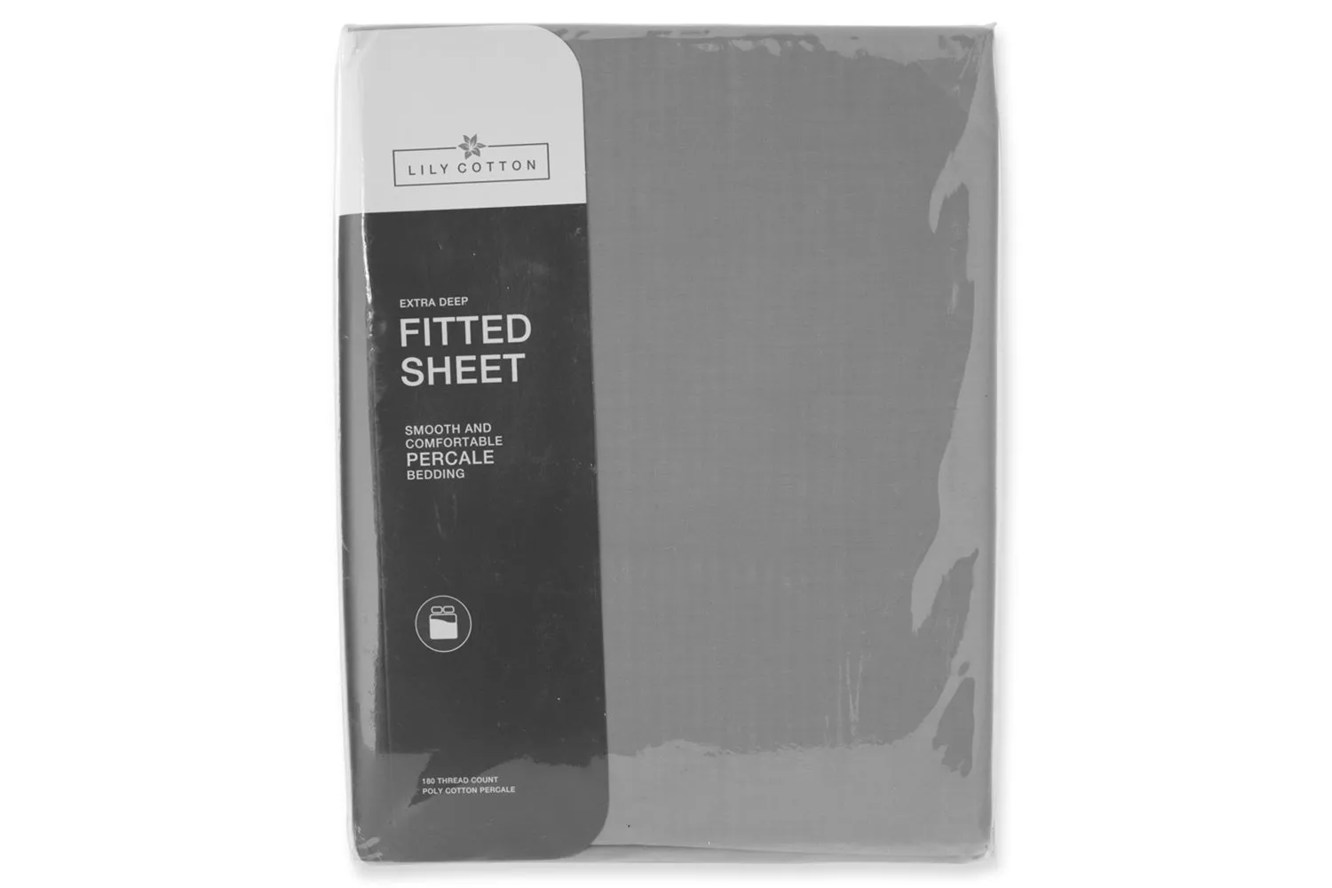 180 Thread Count Fitted Sheet | Grey | King