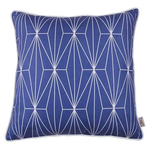 18"x 18" Flower Square Geo Shapes Decorative Throw Pillow Cover