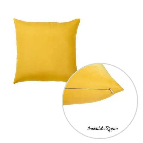 18"x18" Yellow Honey Decorative Throw Pillow Cover (2 pcs in set)