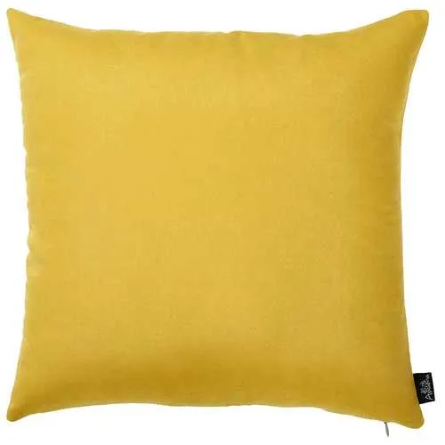 18"x18" Yellow Honey Decorative Throw Pillow Cover (2 pcs in set)