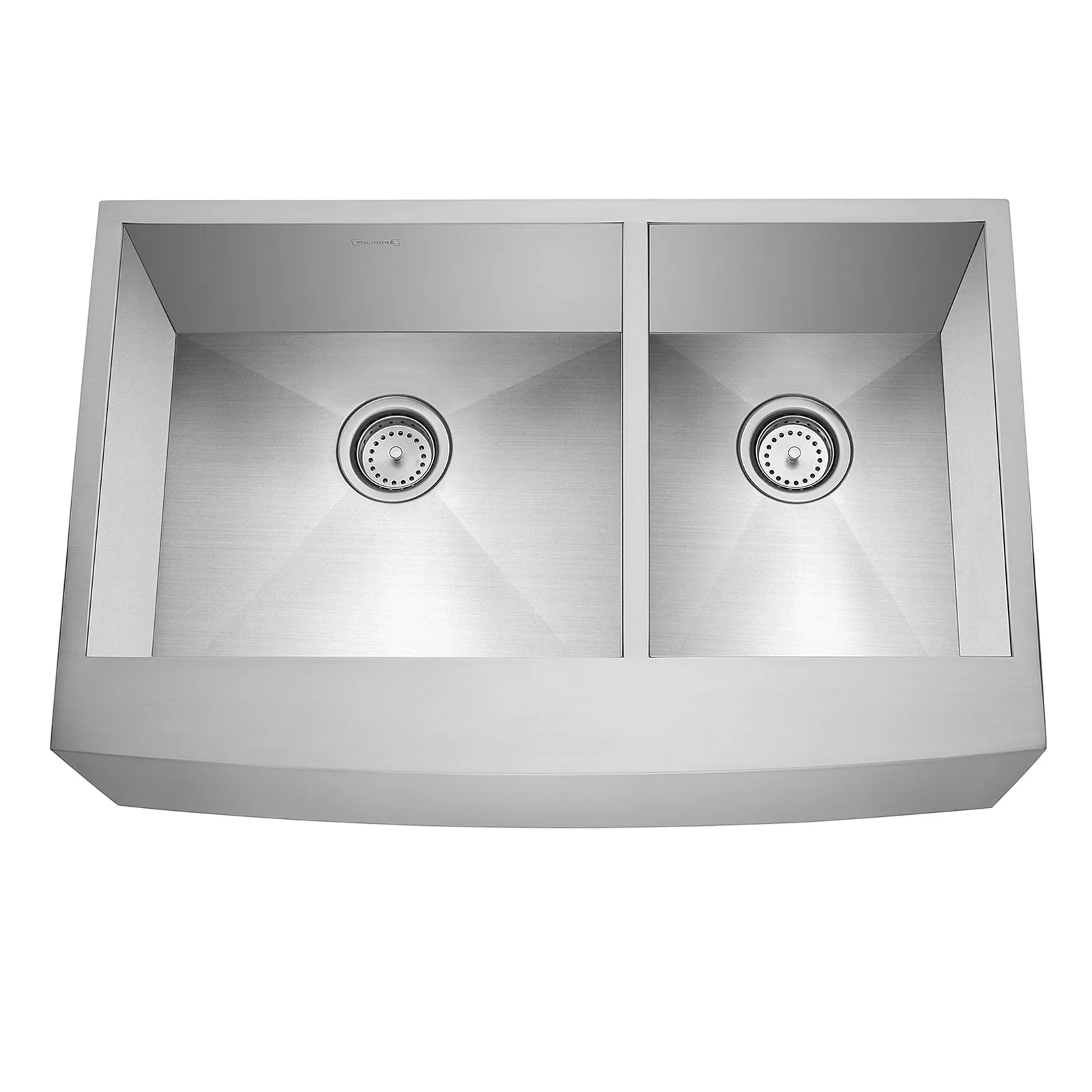 33" x 21" x 10" Farmhouse Apron Stainless Steel Kitchen Sink- Miligore