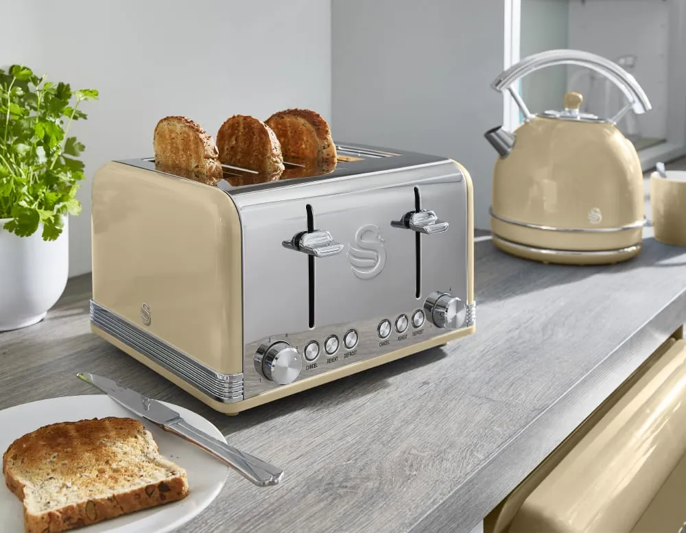 4 Slice Retro Toaster