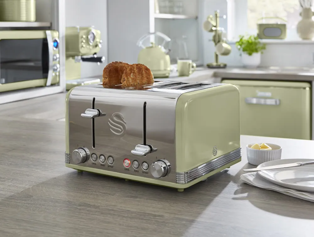 4 Slice Retro Toaster