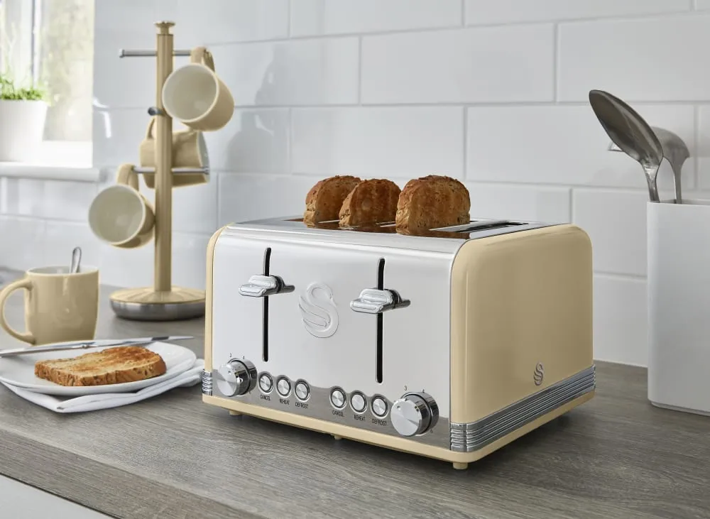 4 Slice Retro Toaster