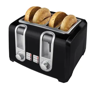 4-Slice Toaster, Black