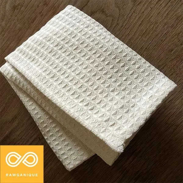 BALMORAL Hemp Honeycomb Woven Dish Towel (10.5"x10.5")