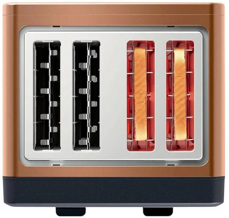 Bosch TAT4P449GB 4-Slice Toaster, Copper