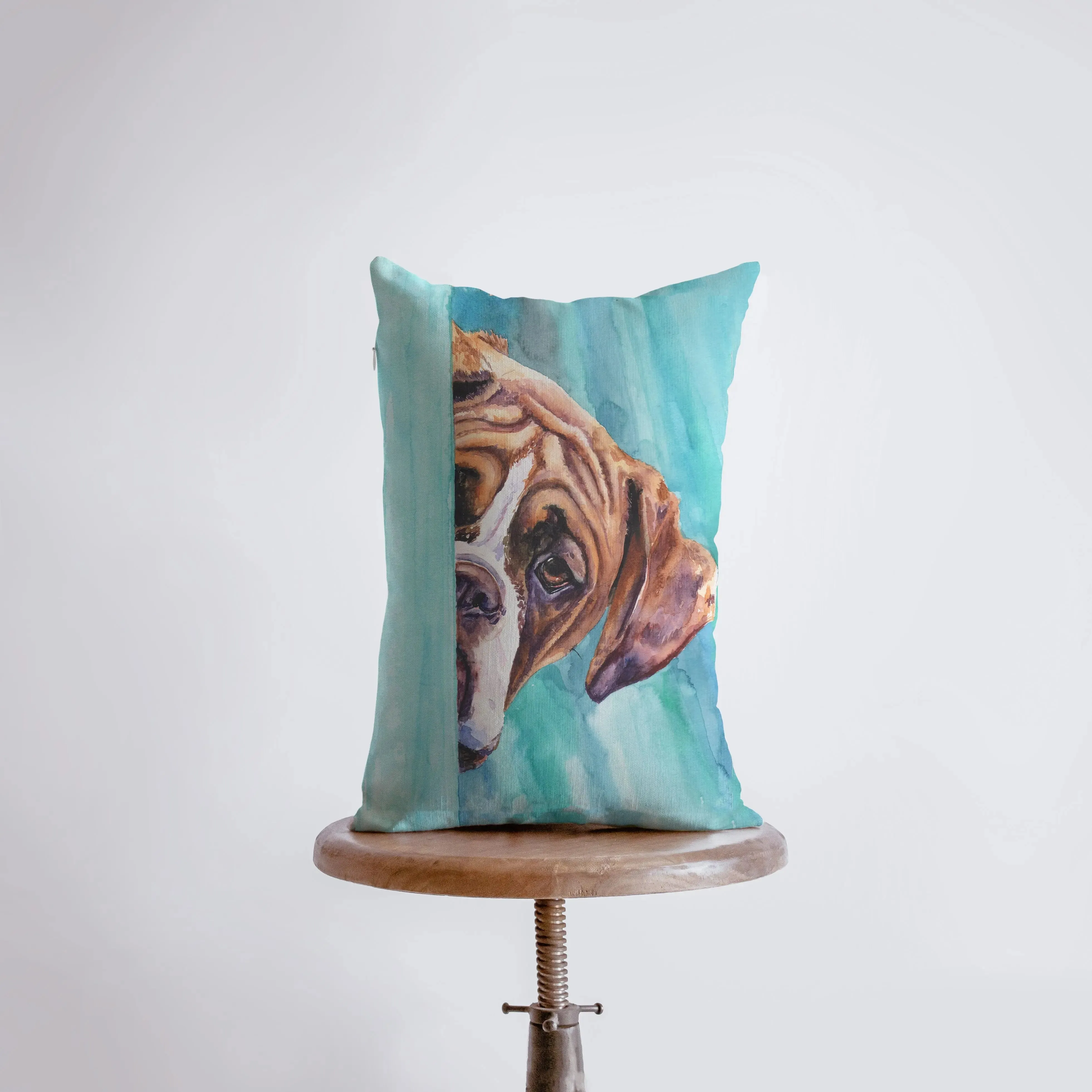 Boxer | Watercolor Boxer | 12x18 | Pillow Cover | Home Decor | Dog Pillow | Throw Pillow | Great Gift