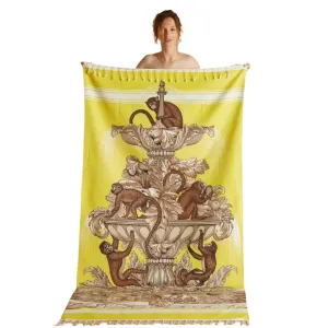 Brigitte Cotton Fouta Towel - Lemon