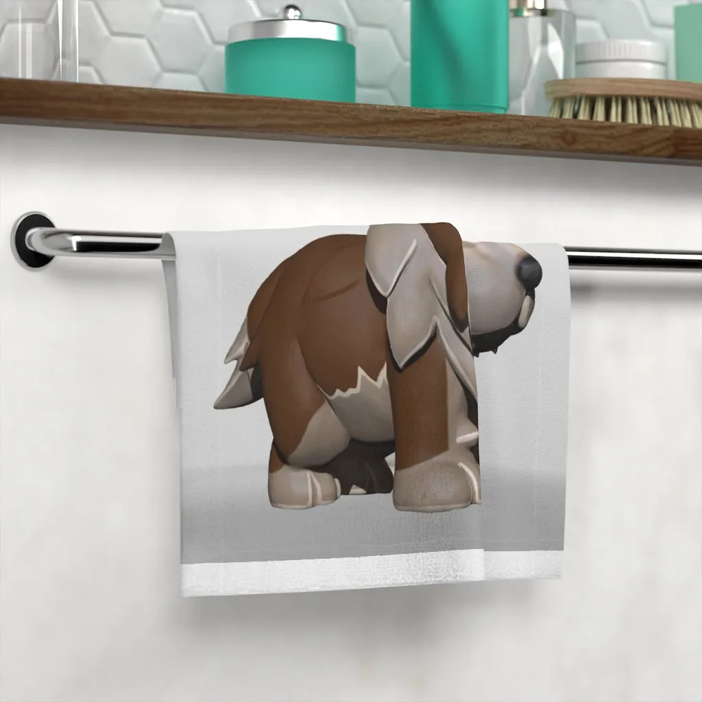 Brown Dog Face Towel