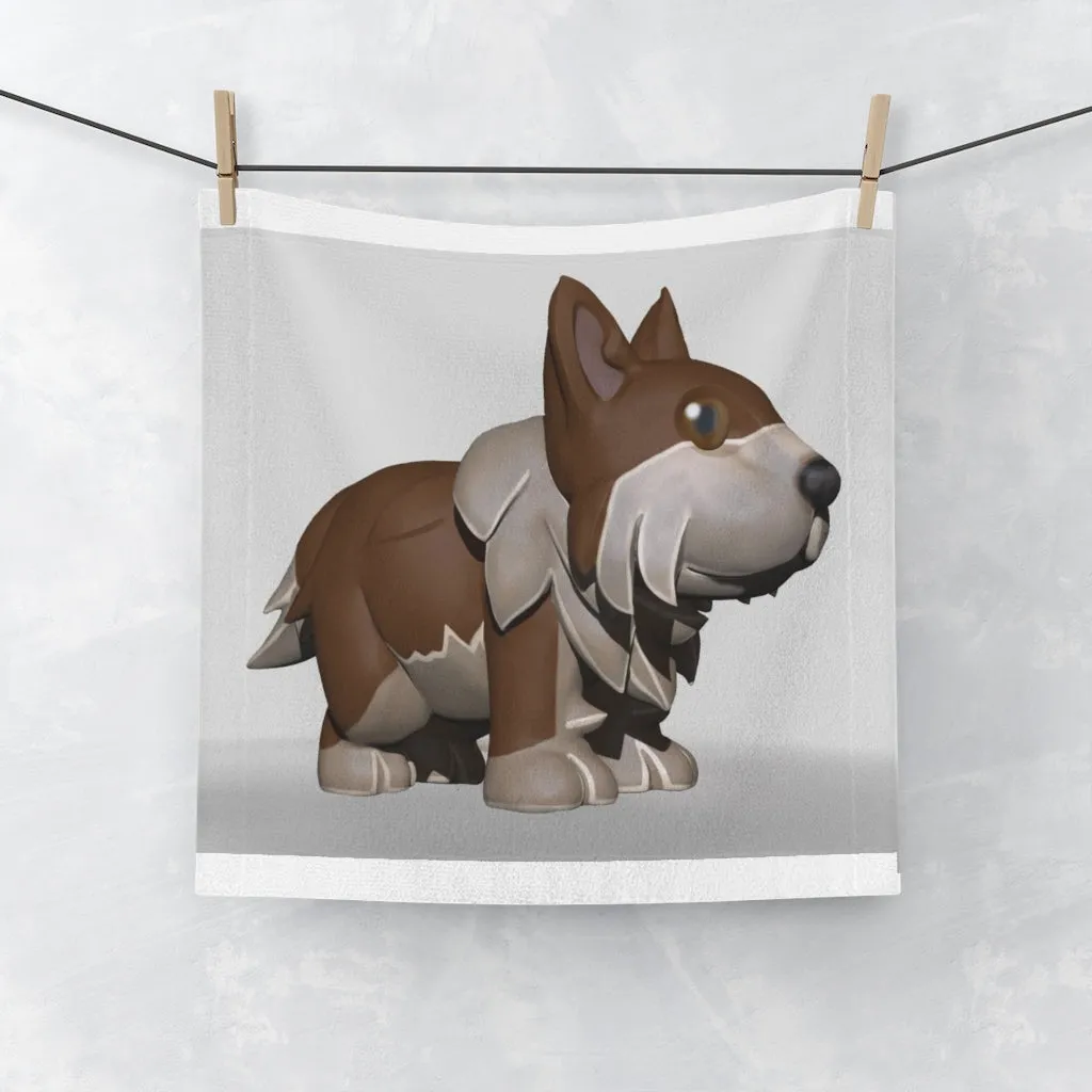 Brown Dog Face Towel