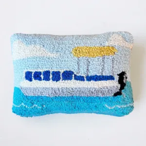 Captain's Quarters Hooked Pillow