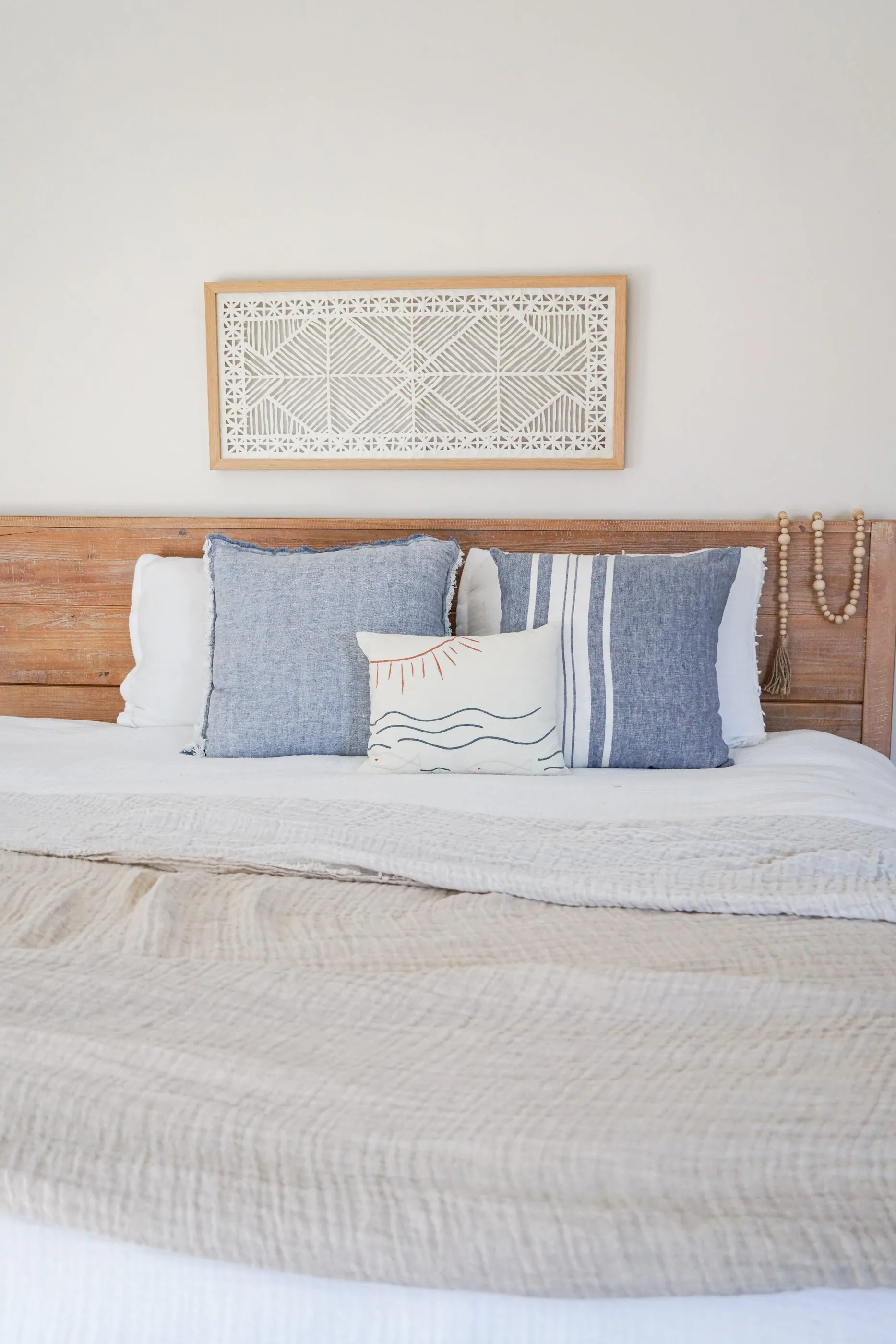 Chambray Blue So Soft Linen Pillows