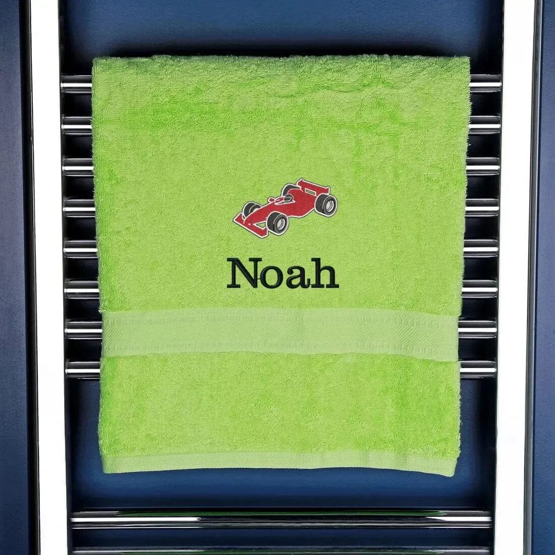 Children's Race Car Bath Towel