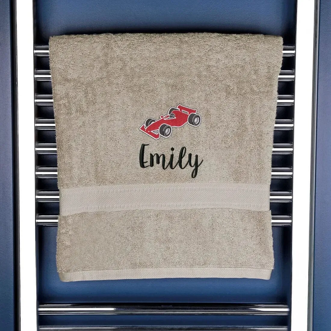 Children's Race Car Bath Towel