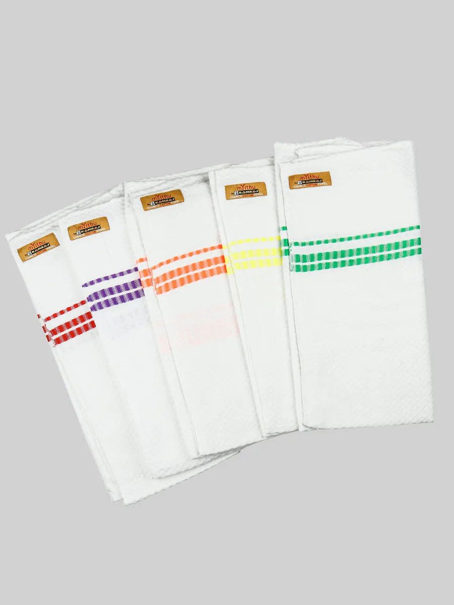 Cotton White Bath Towel Chariot (Pack of 3)