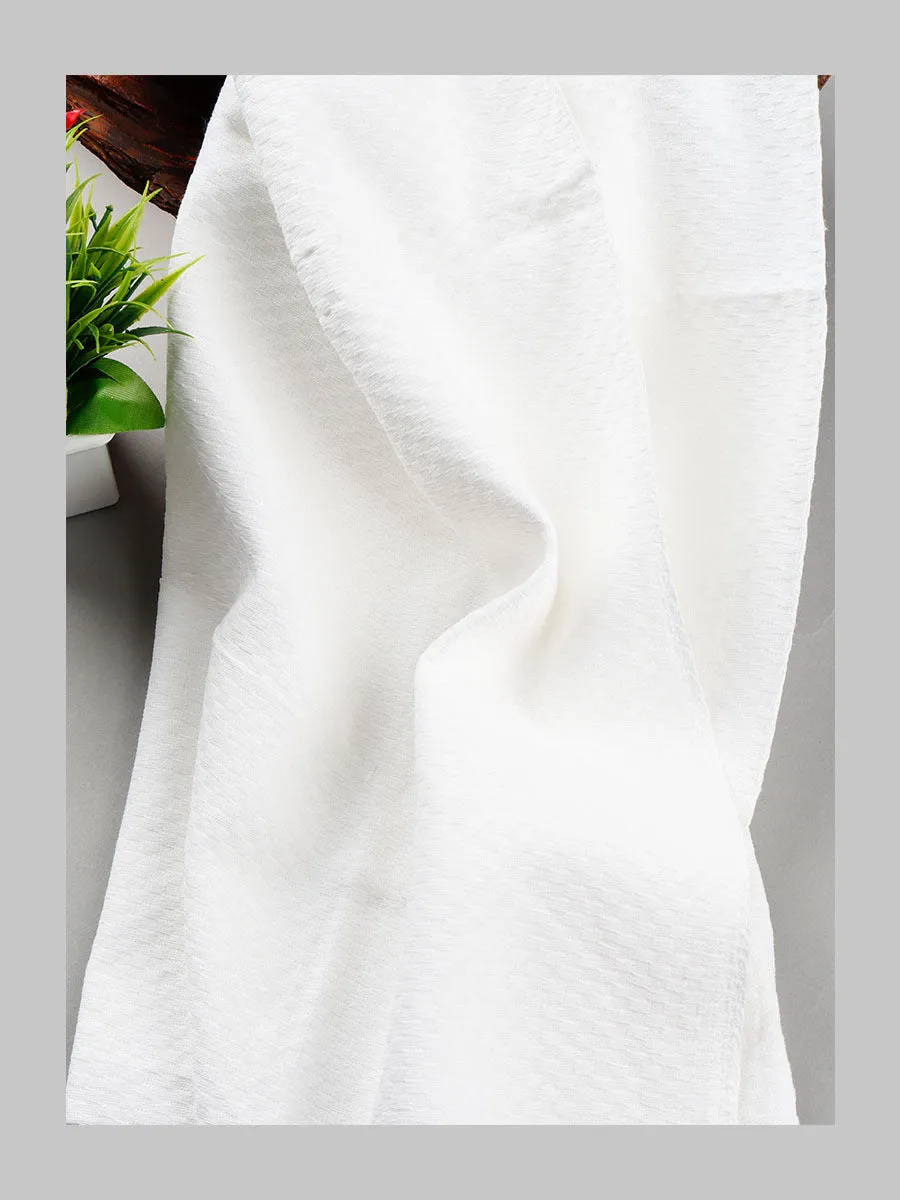 Cotton White Bath Towel Chariot (Pack of 3)