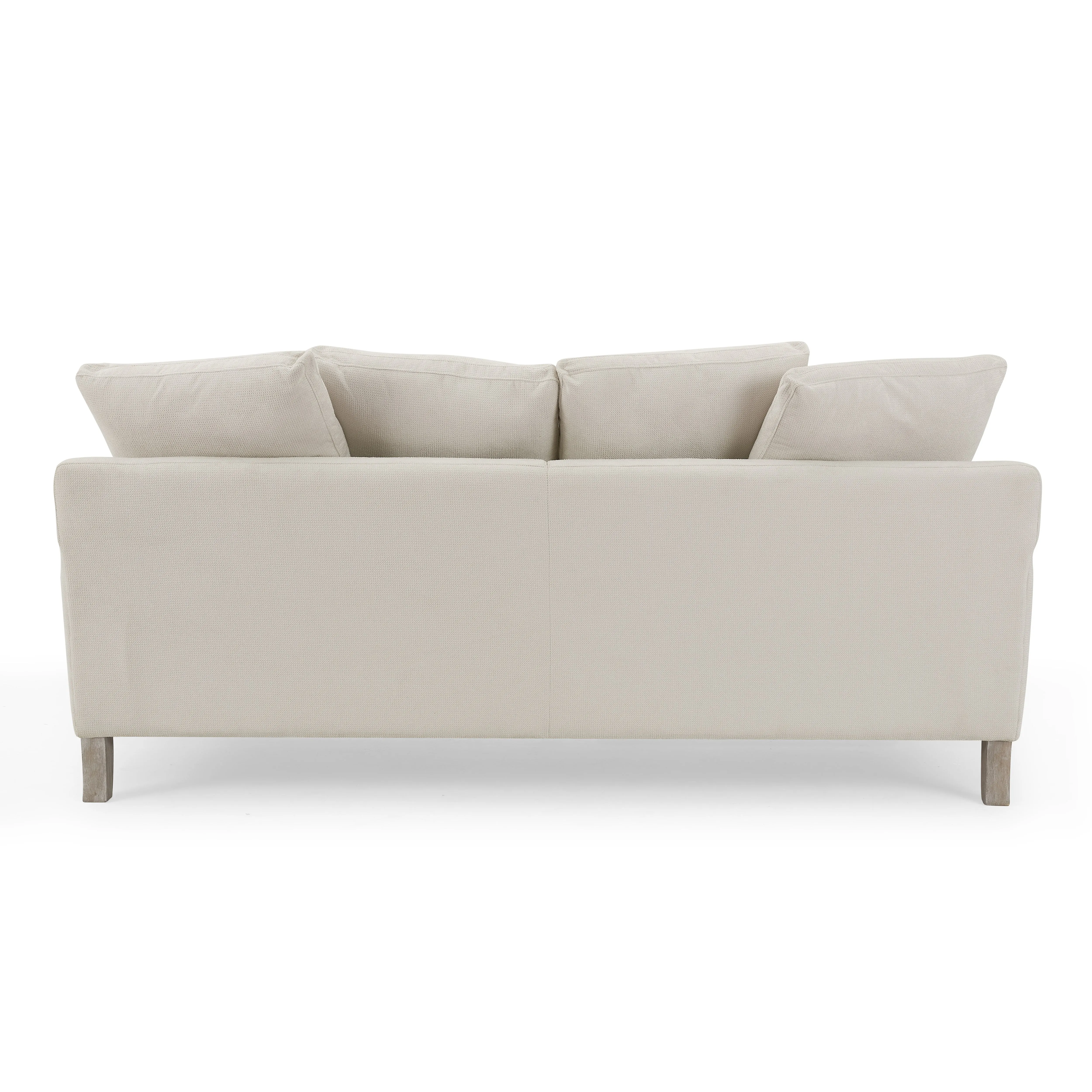 Covent 3 Seater Sofa With Scatter Back Cushions, Luxury Ivory Linen