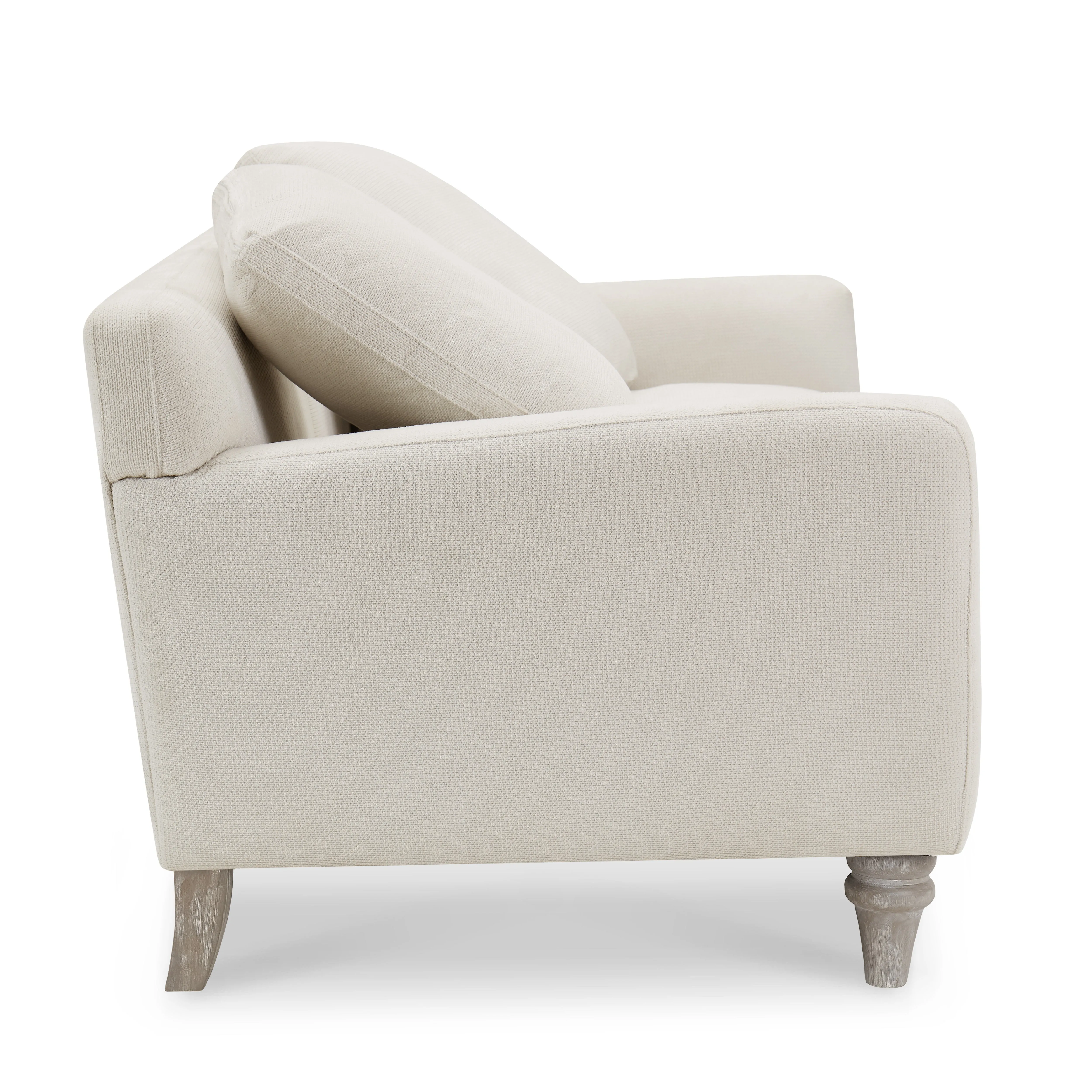 Covent 3 Seater Sofa With Scatter Back Cushions, Luxury Ivory Linen