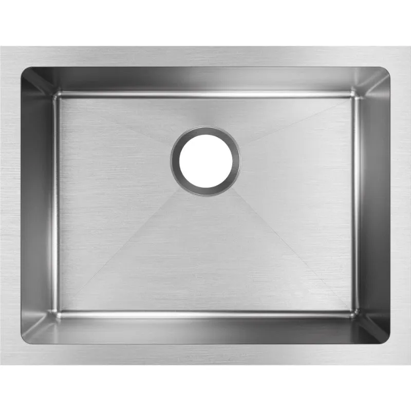 Crosstown 18.25" x 23.5" x 10" Stainless Steel Single-Basin Undermount Kitchen Sink