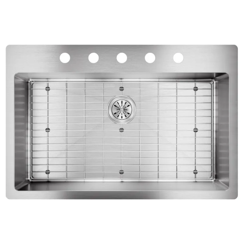 Crosstown 22" x 33" x 9" Stainless Steel Single-Basin Dual-Mount Kitchen Sink