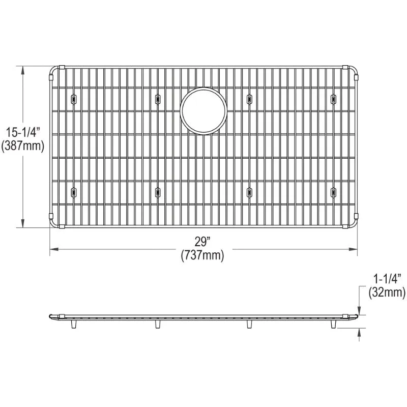 Crosstown Sink Grid (15.25" x 29" x 1.25")