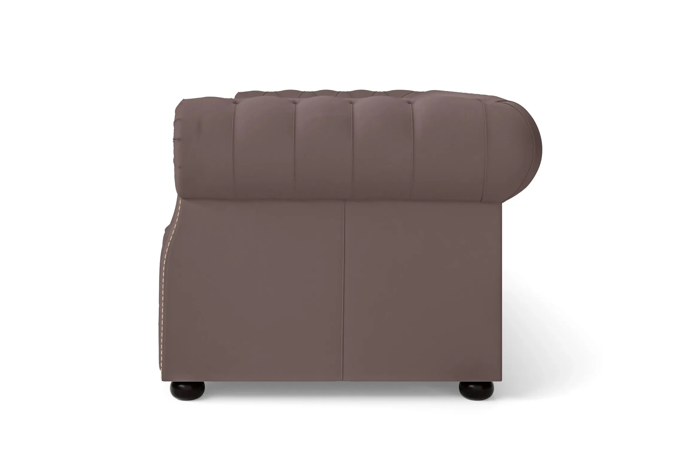 Cuneo 3 Seater Sofa Rose Taupe Leather