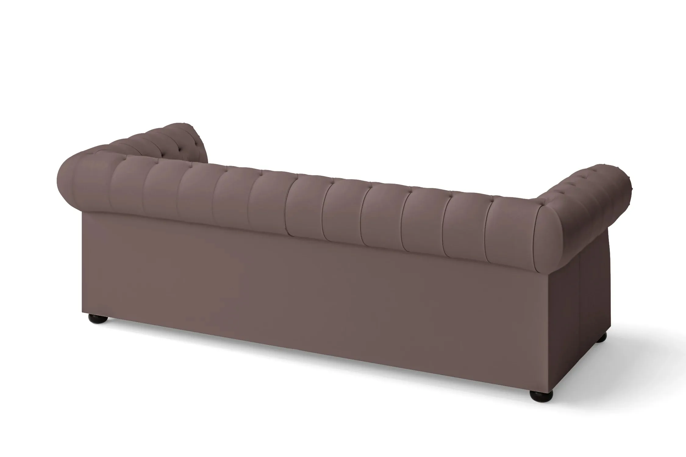 Cuneo 3 Seater Sofa Rose Taupe Leather