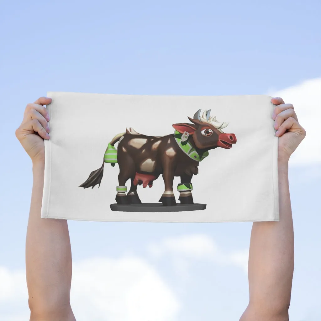 Dark Brown Cow Rally Towel, 11x18