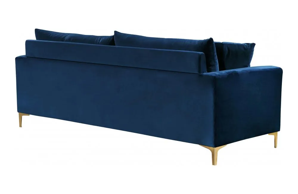 Dottie Gold Navy sofa