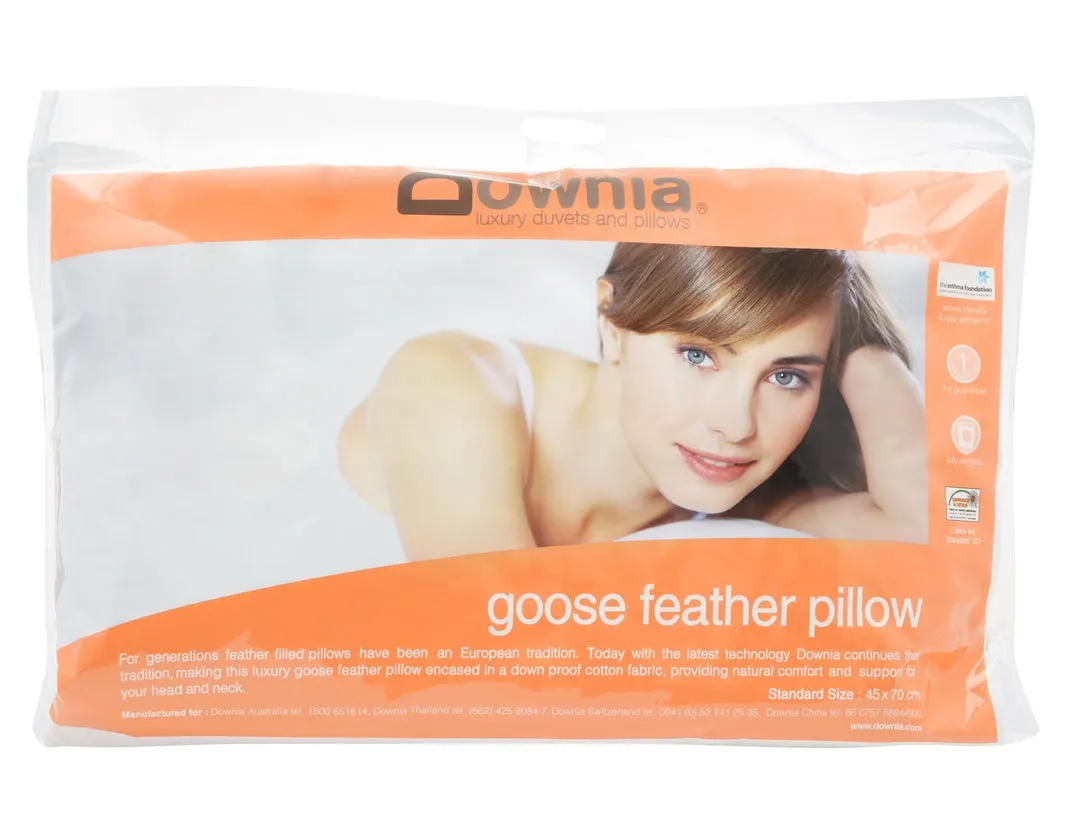 Downia Goose Collection Feather Pillow Standard