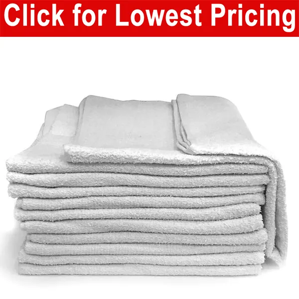 Dz. White Bath Towels 22" x 44" - 6 lbs/dz