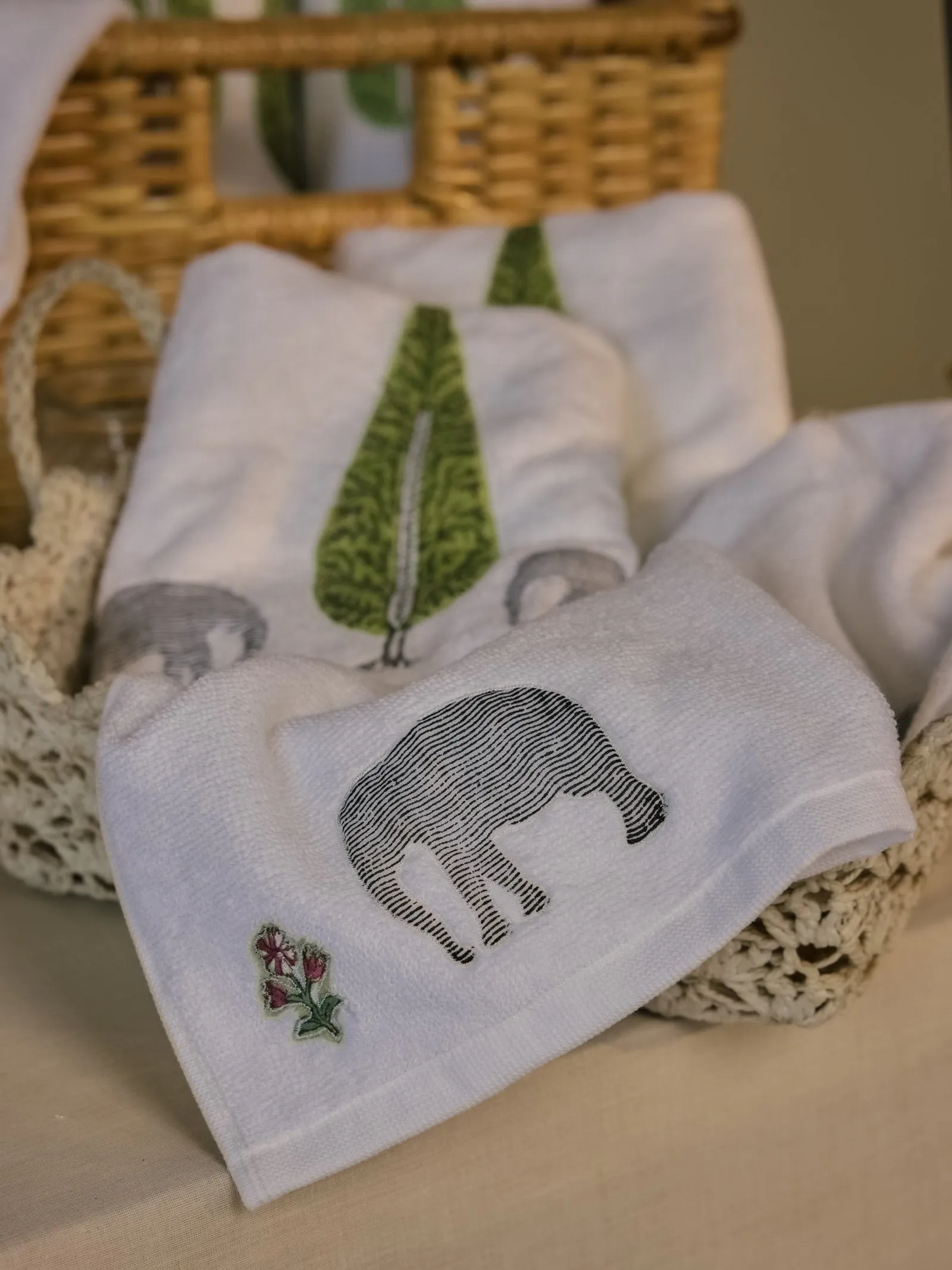 Elephant Face Towel