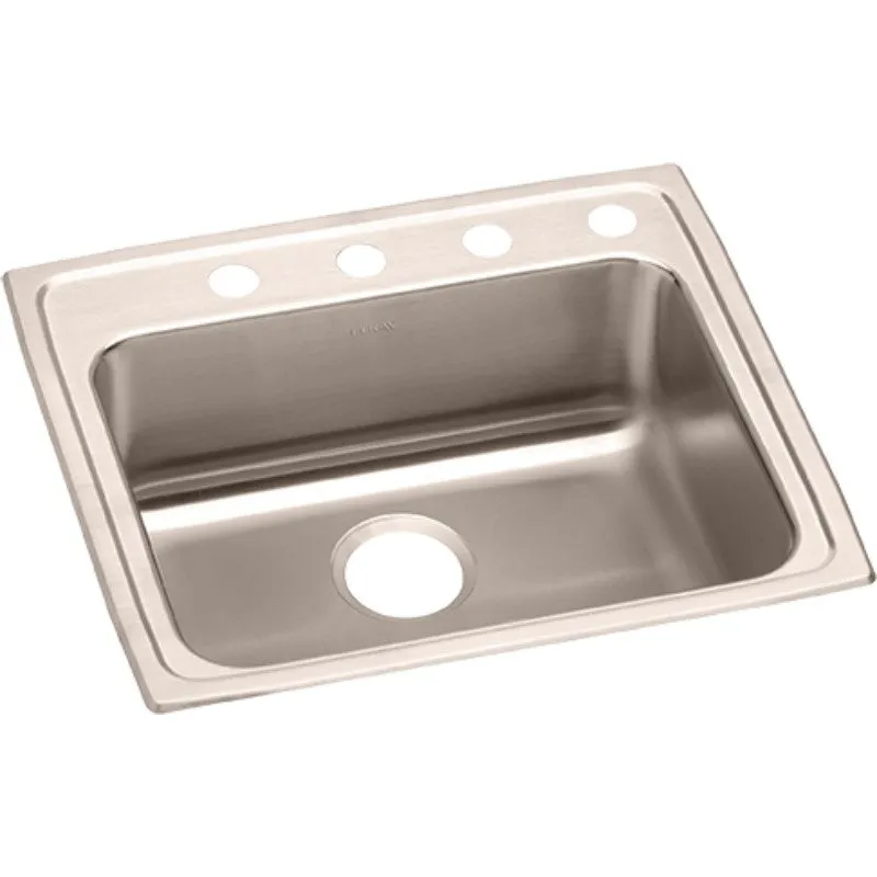 Elkay Lustertone Classic 19.5" x 22" x 6" Single Basin Drop-In Sink