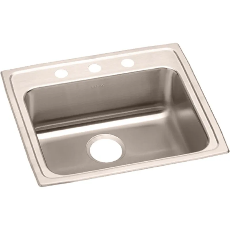 Elkay Lustertone Classic 21.25" x 25" x 6.5" Single Basin Drop-In Sink