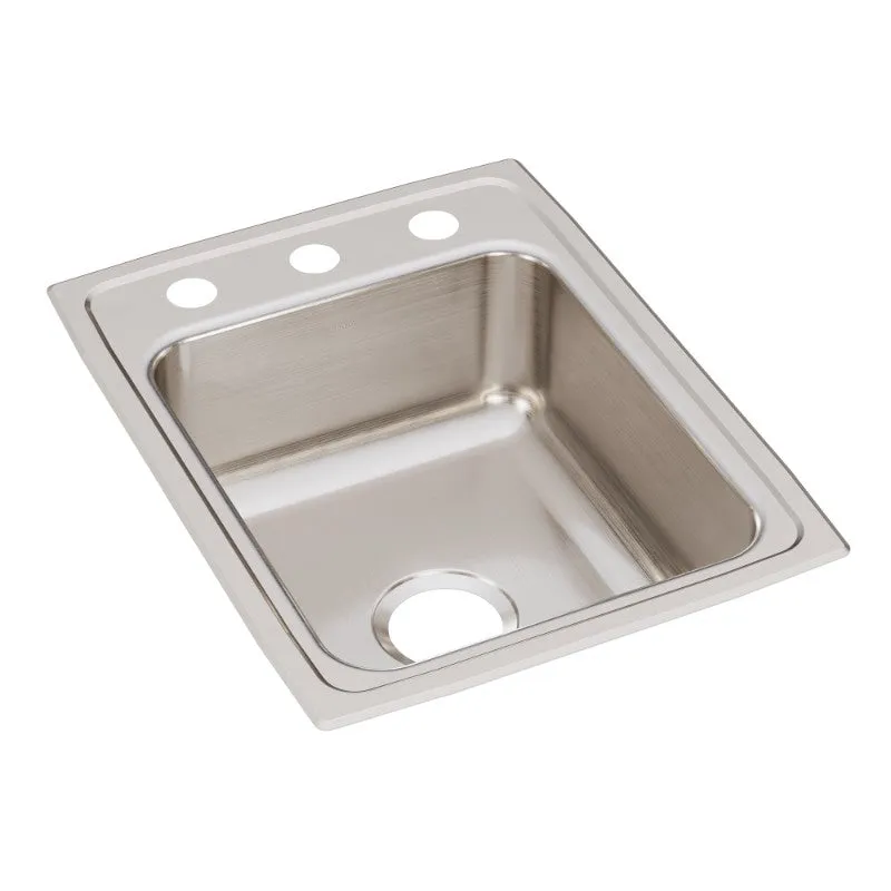 Elkay Lustertone Classic 22" x 17" x 7.63" Single Basin Drop-In Sink