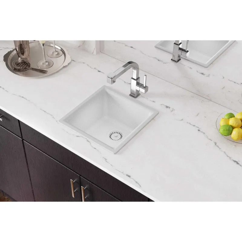 Elkay Quartz Classic 15.75" x 15.75" x 7.69" Single Basin Dual-Mount Bar Sink