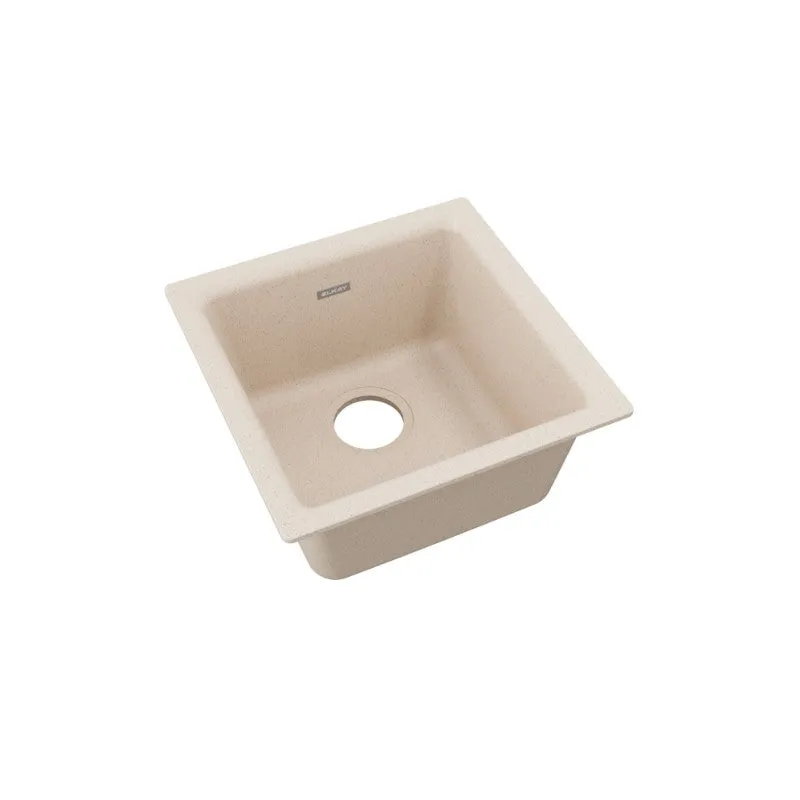 Elkay Quartz Classic 15.75" x 15.75" x 7.69" Single Basin Dual-Mount Bar Sink