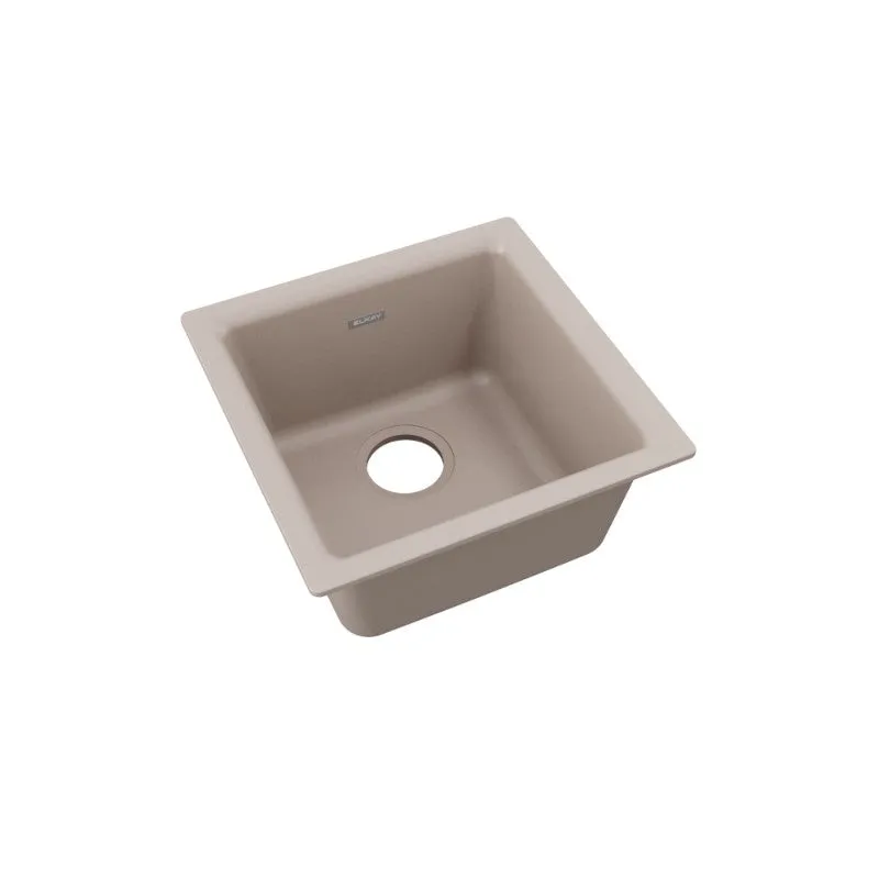 Elkay Quartz Classic 15.75" x 15.75" x 7.69" Single Basin Dual-Mount Bar Sink