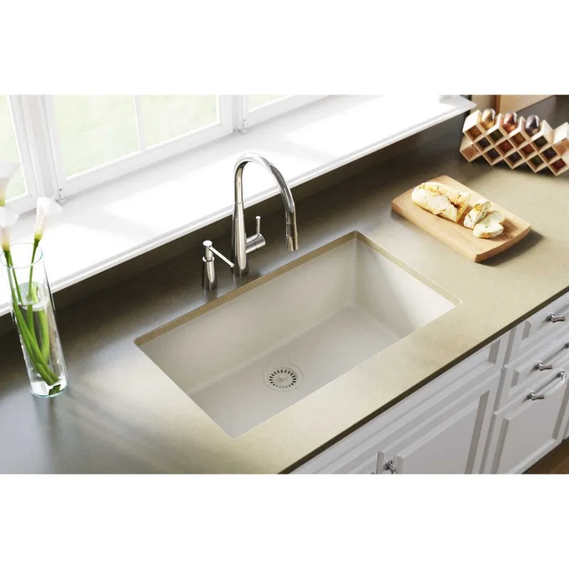 Elkay Quartz Classic 18.44" x 33" x 9.44" Single Basin Undermount Sink