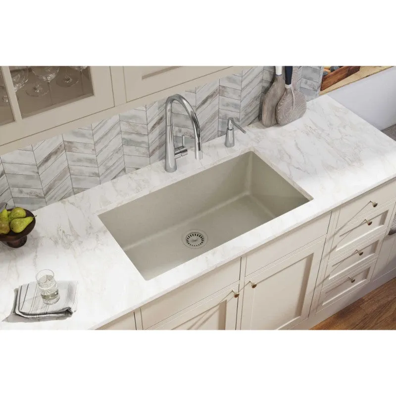 Elkay Quartz Classic 18.44" x 33" x 9.44" Single Basin Undermount Sink