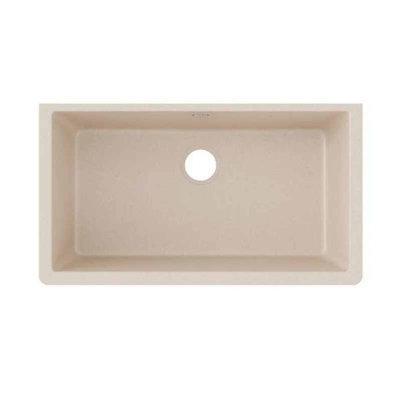 Elkay Quartz Classic 18.44" x 33" x 9.44" Single Basin Undermount Sink