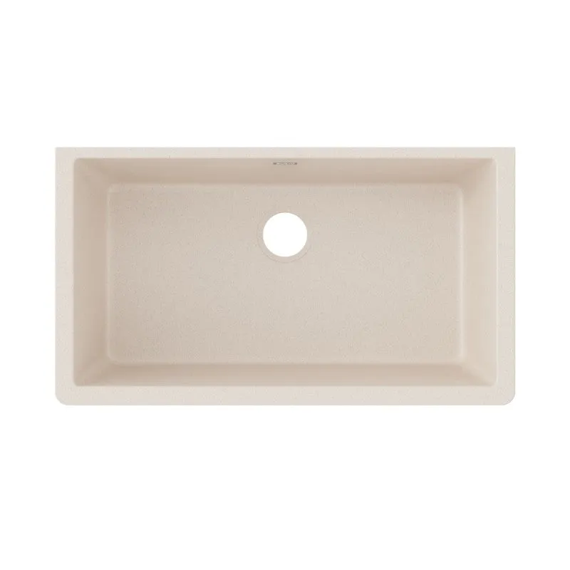 Elkay Quartz Classic 18.44" x 33" x 9.44" Single Basin Undermount Sink