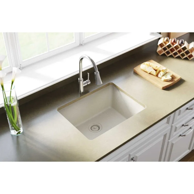 Elkay Quartz Classic 18.5" x 24.63" x 9.5" Single Basin Undermount Sink