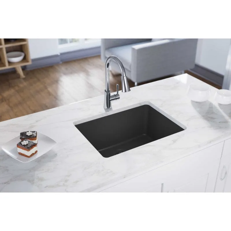 Elkay Quartz Classic 18.5" x 24.63" x 9.5" Single Basin Undermount Sink