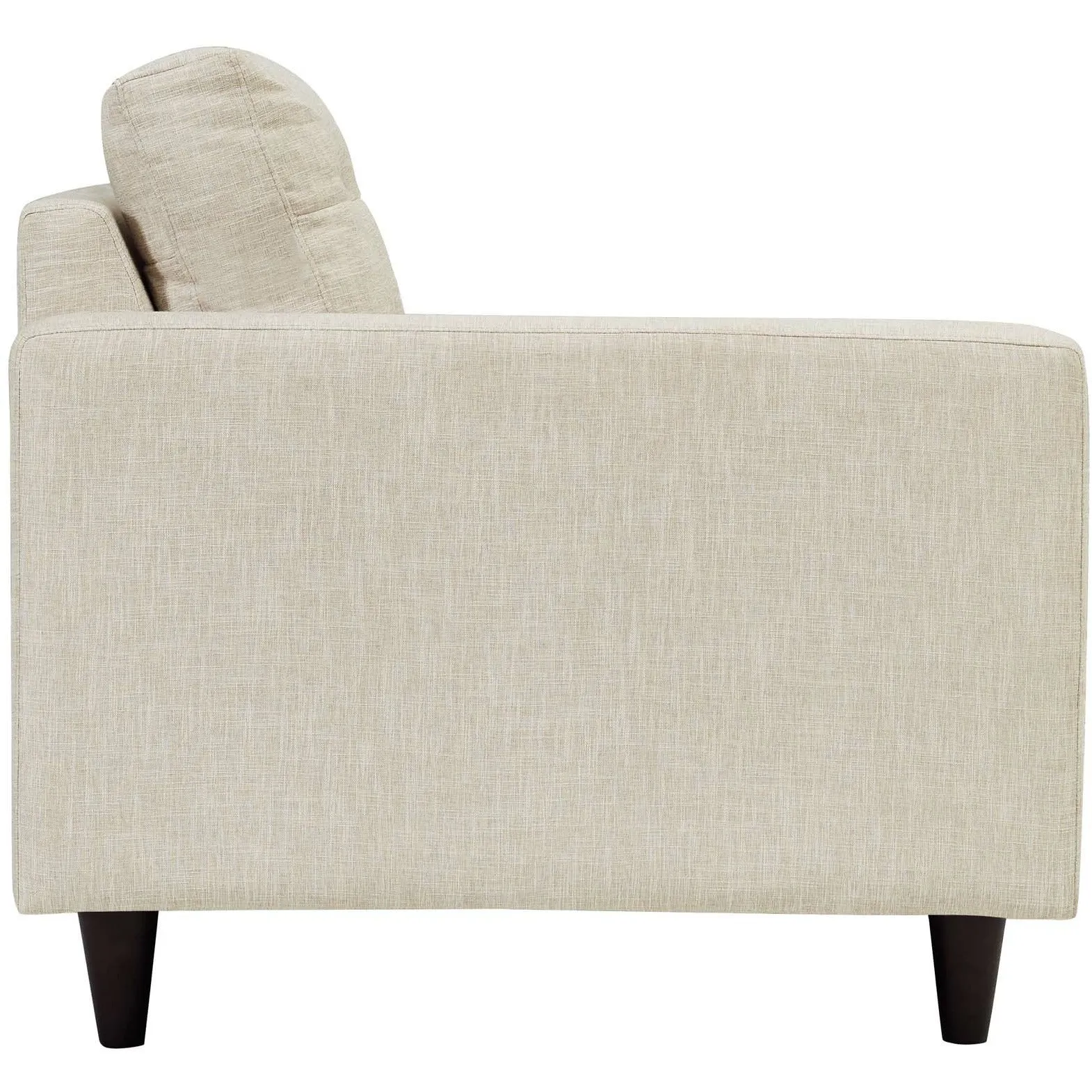 Empress Left-Facing Upholstered Fabric Loveseat