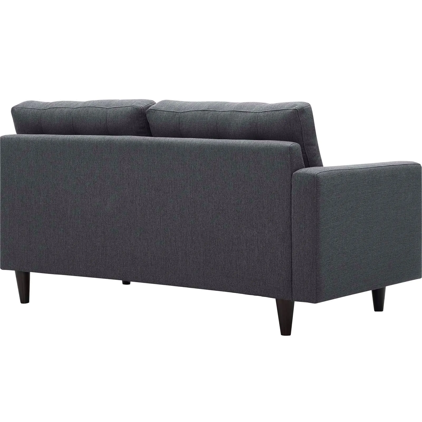 Empress Left-Facing Upholstered Fabric Loveseat