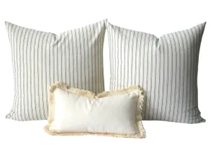 Farmhouse Pillows / Soft Vintage Wash Texture / 10 Sizes / Farmhouse Throw Pillow Cover