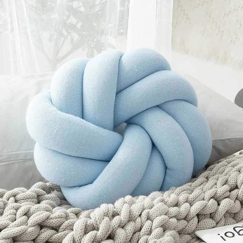 Flower Knot Soft Cotton Knit Pillows